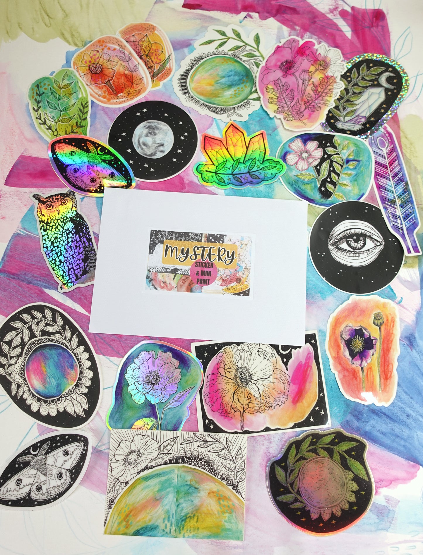 MYSTERY Sticker & Print (5x7)