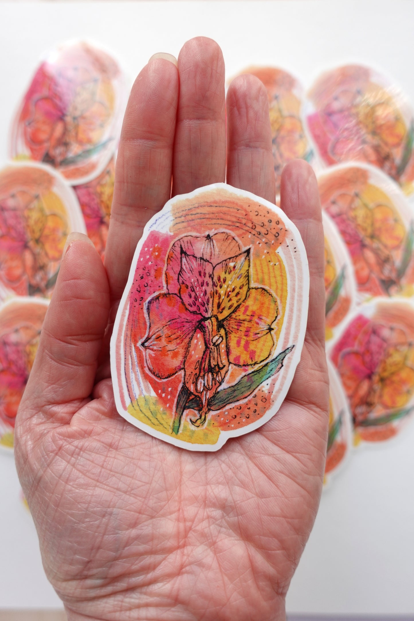 Sticker - Pink Lily (Vinyl)