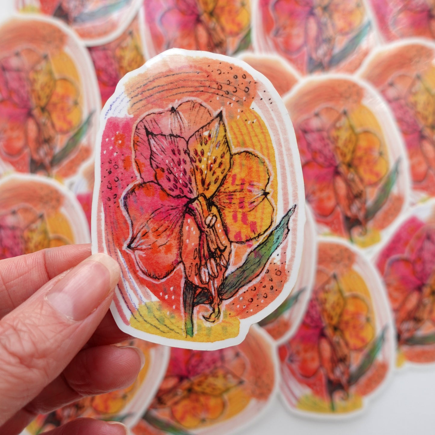 Sticker - Pink Lily (Vinyl)