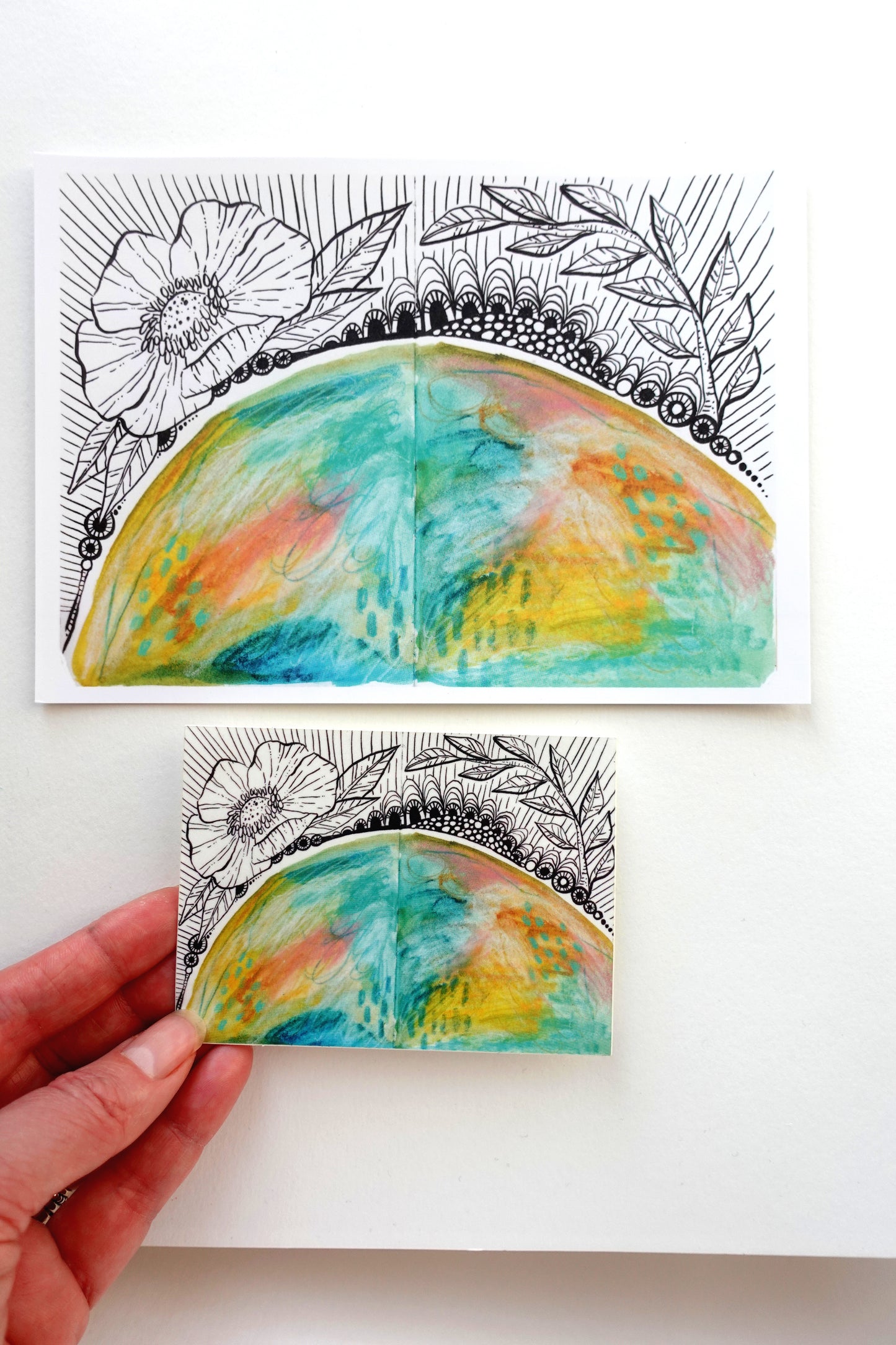 Mini Print (5x7) - Inner landscape Green