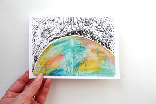Mini Print (5x7) - Inner landscape Green