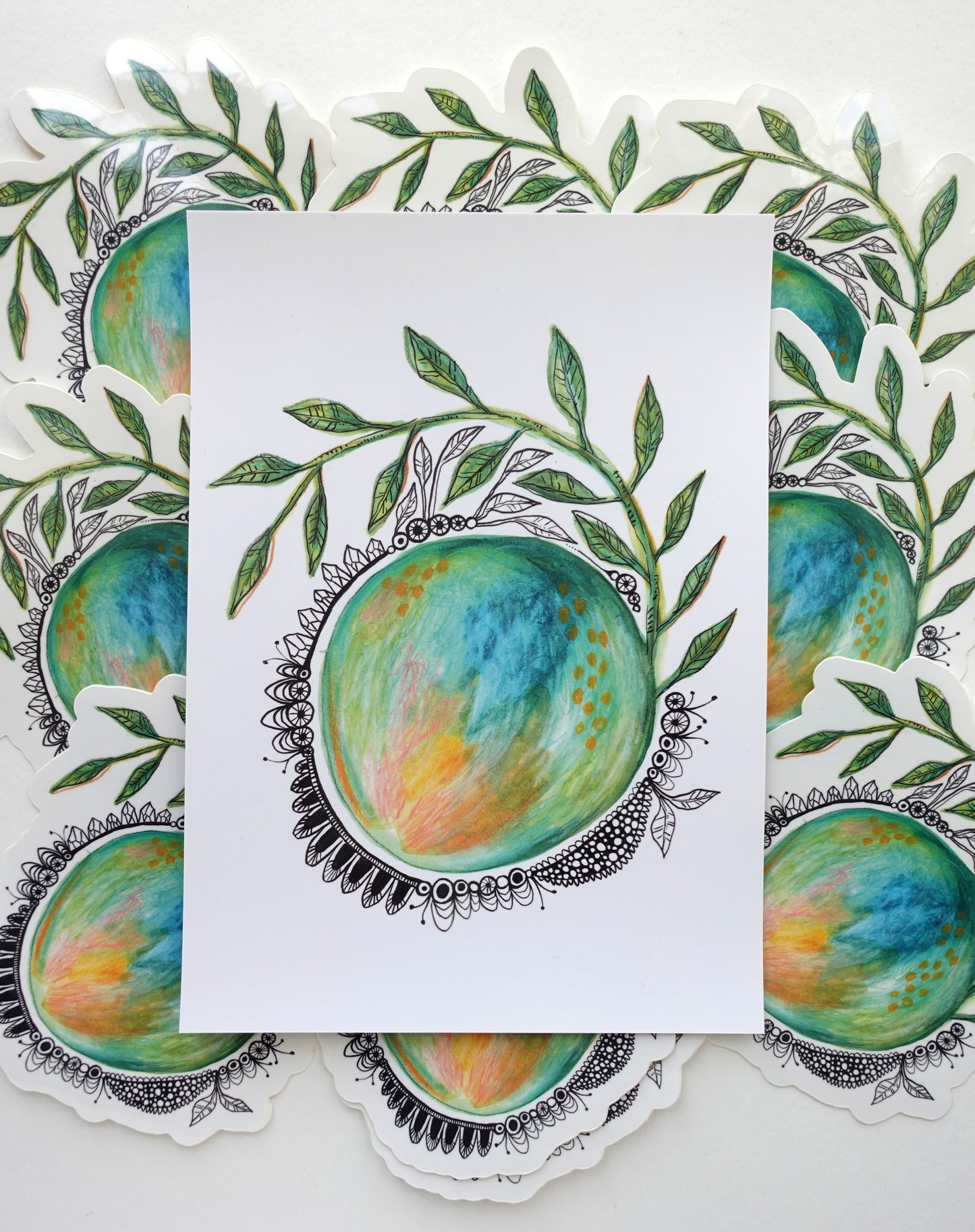 Mandala Orb - Mini Print (5x7)