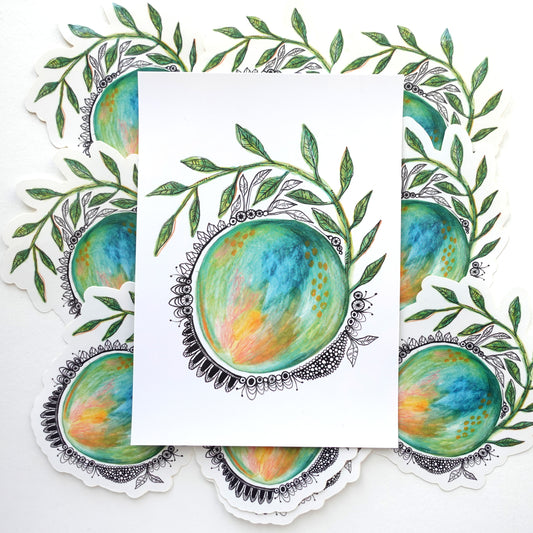 Mandala Orb - Mini Print (5x7)