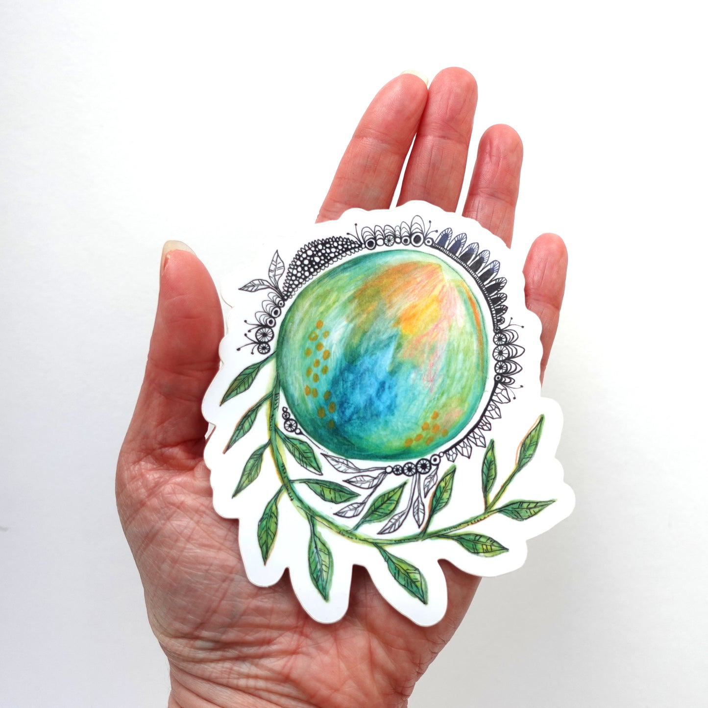 Sticker & Print (5x7) - Mandala Orb set