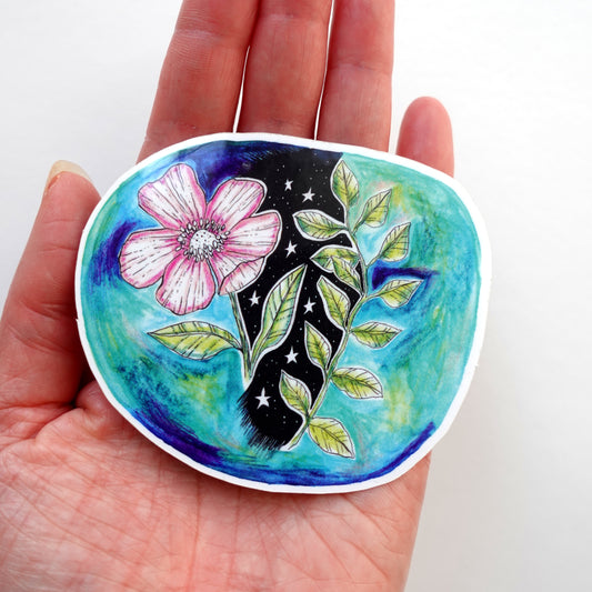 Sticker - Blue Flower