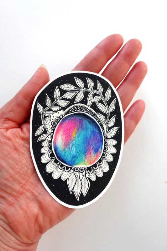 Sticker - Blue Mandala Orb