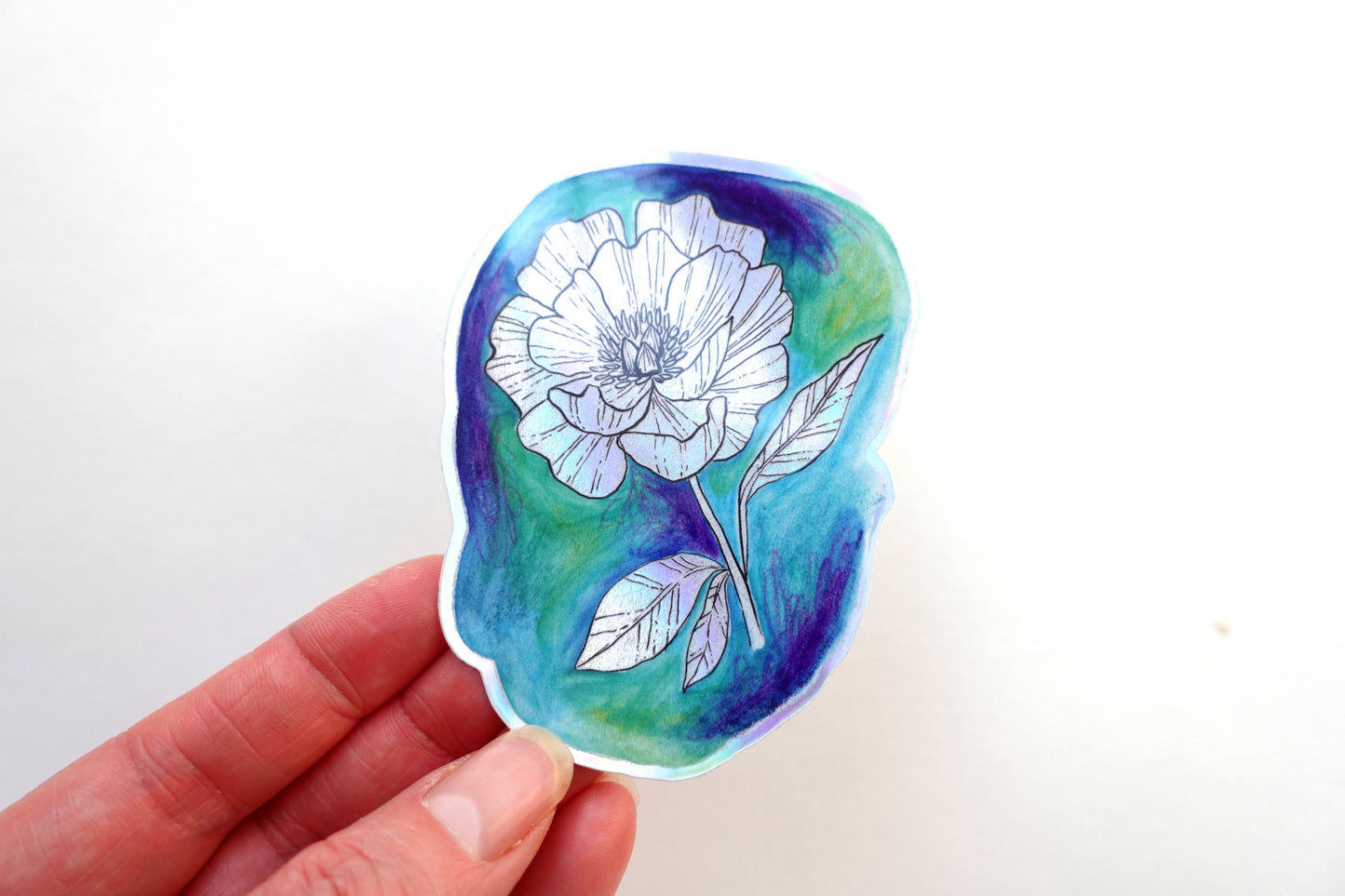 Sticker - Floral (Holographic)