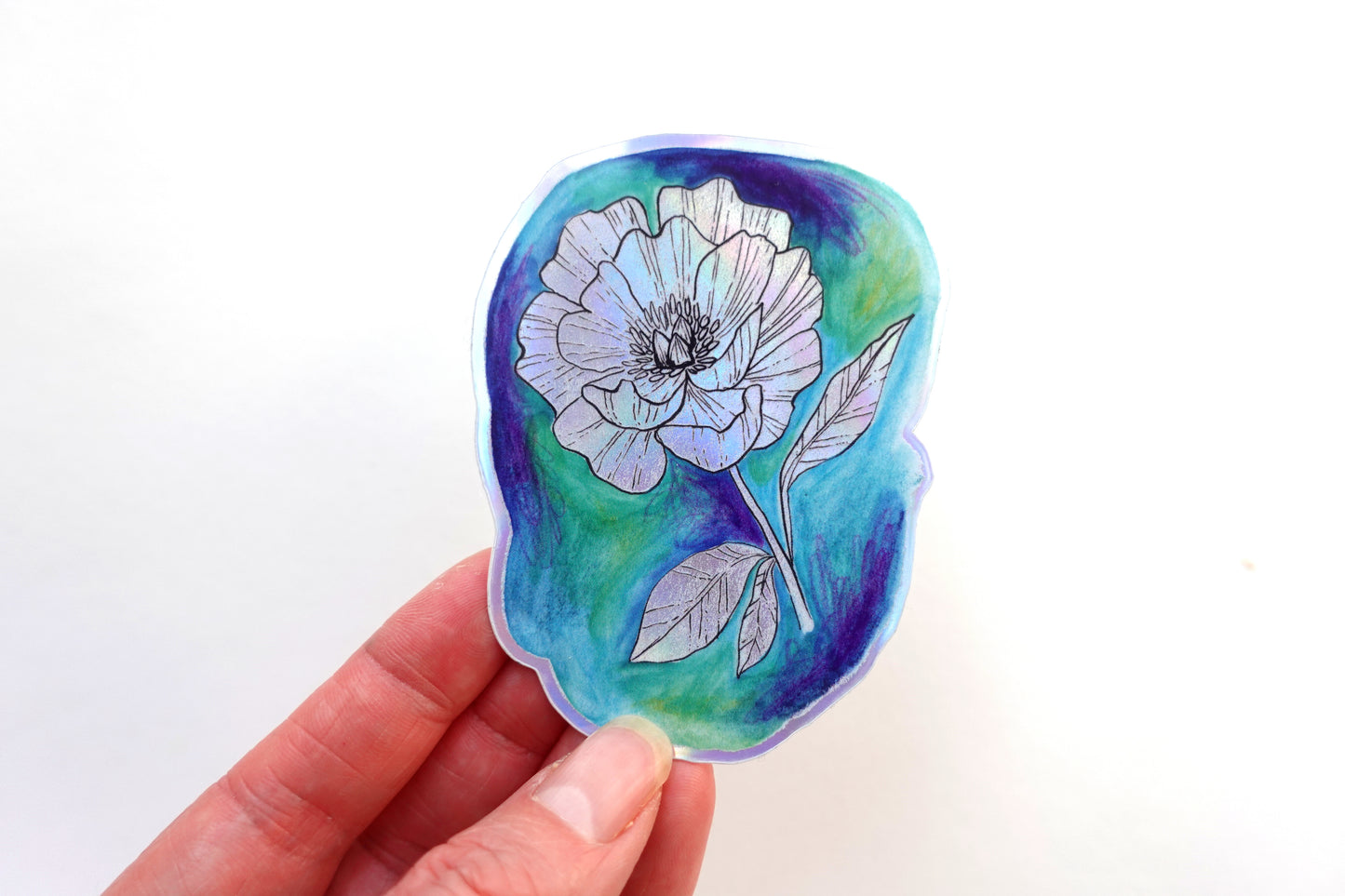 Sticker - Floral (Holographic)