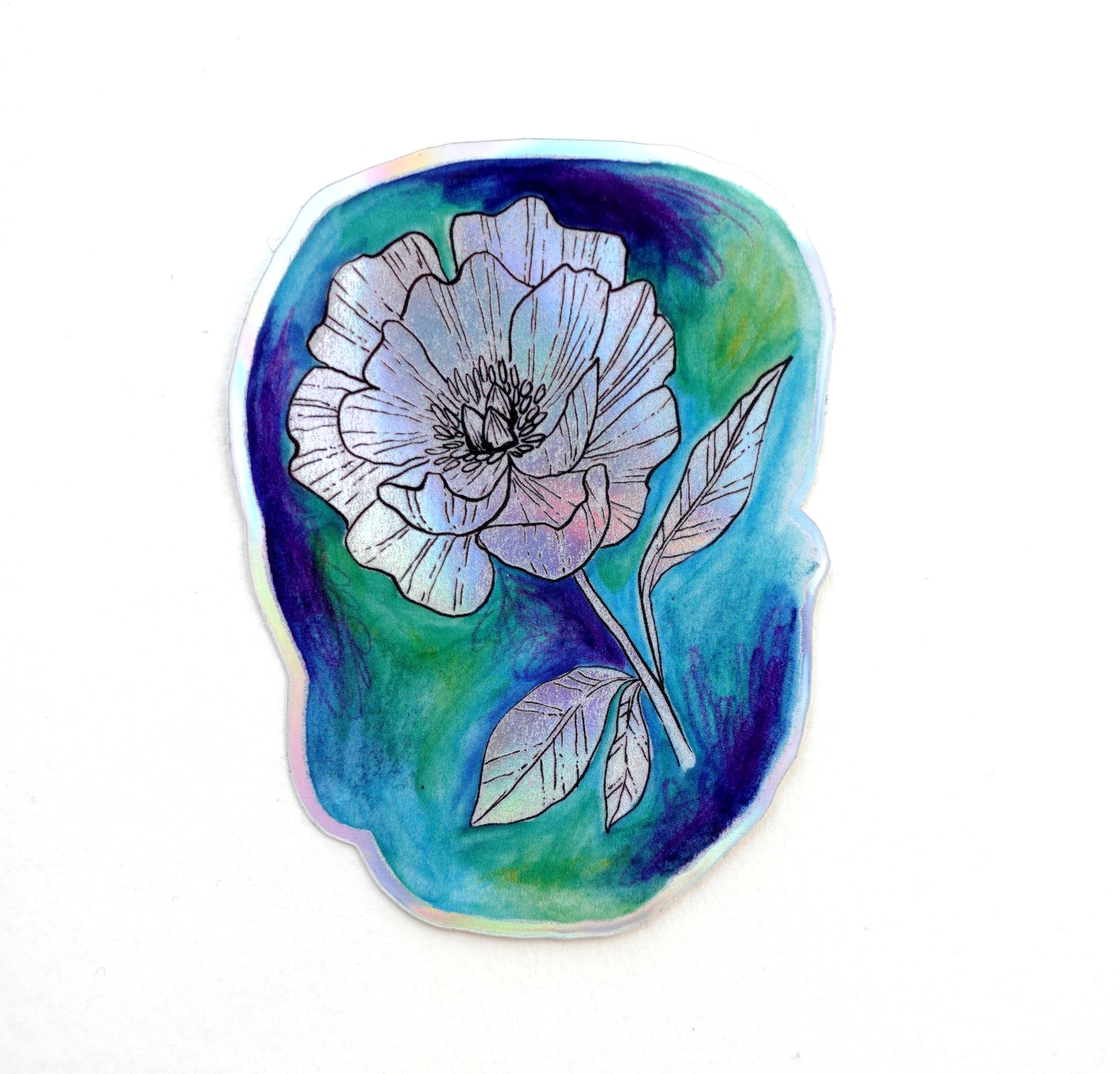 Sticker - Floral (Holographic)