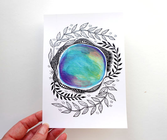 Mandala Orb - Mini Print (5x7)