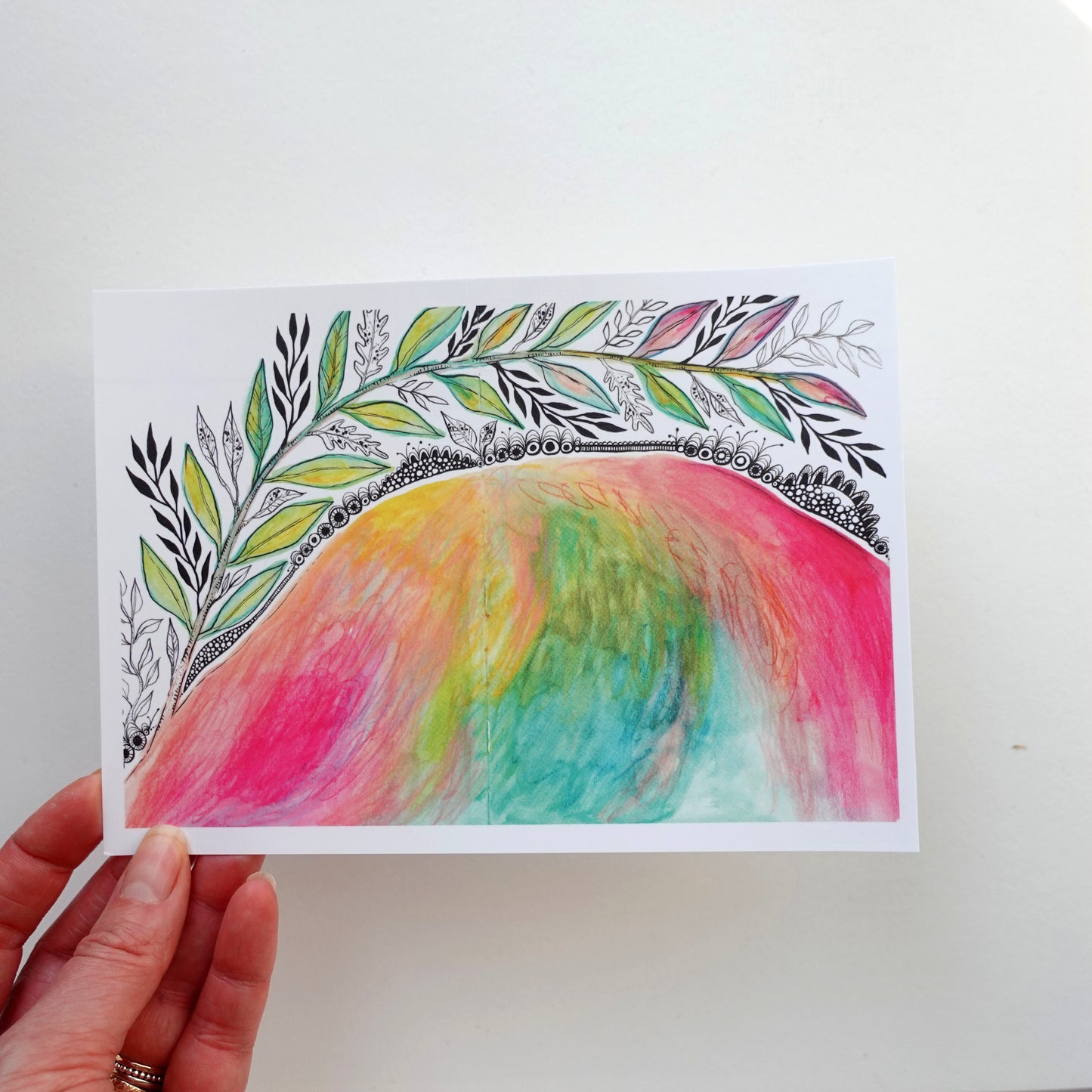 Mini Print (5x7) - Pink Half Orb