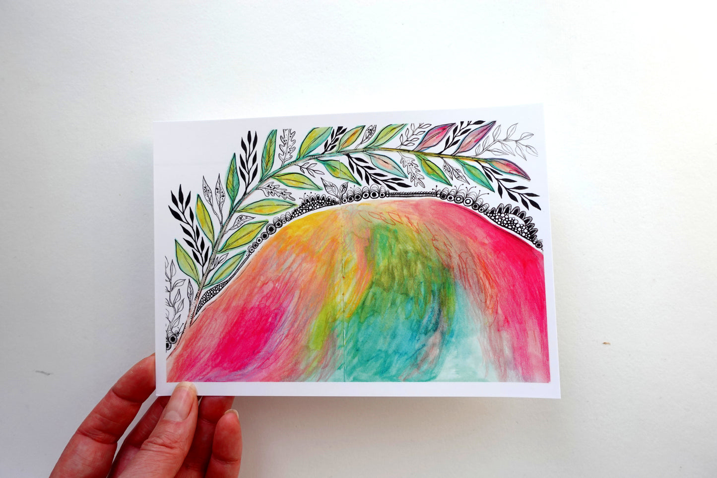 Mini Print (5x7) - Pink Half Orb