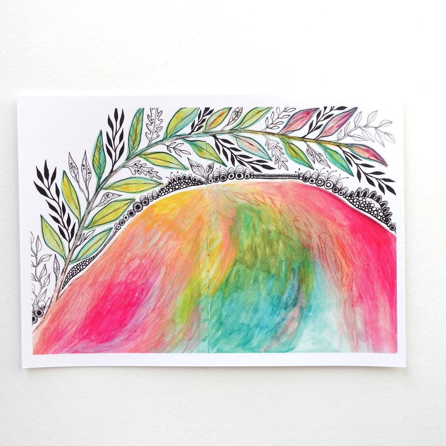 Mini Print (5x7) - Pink Half Orb