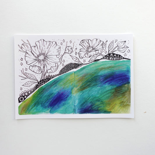 Mini Print (5x7) - Floral Inner Landscape