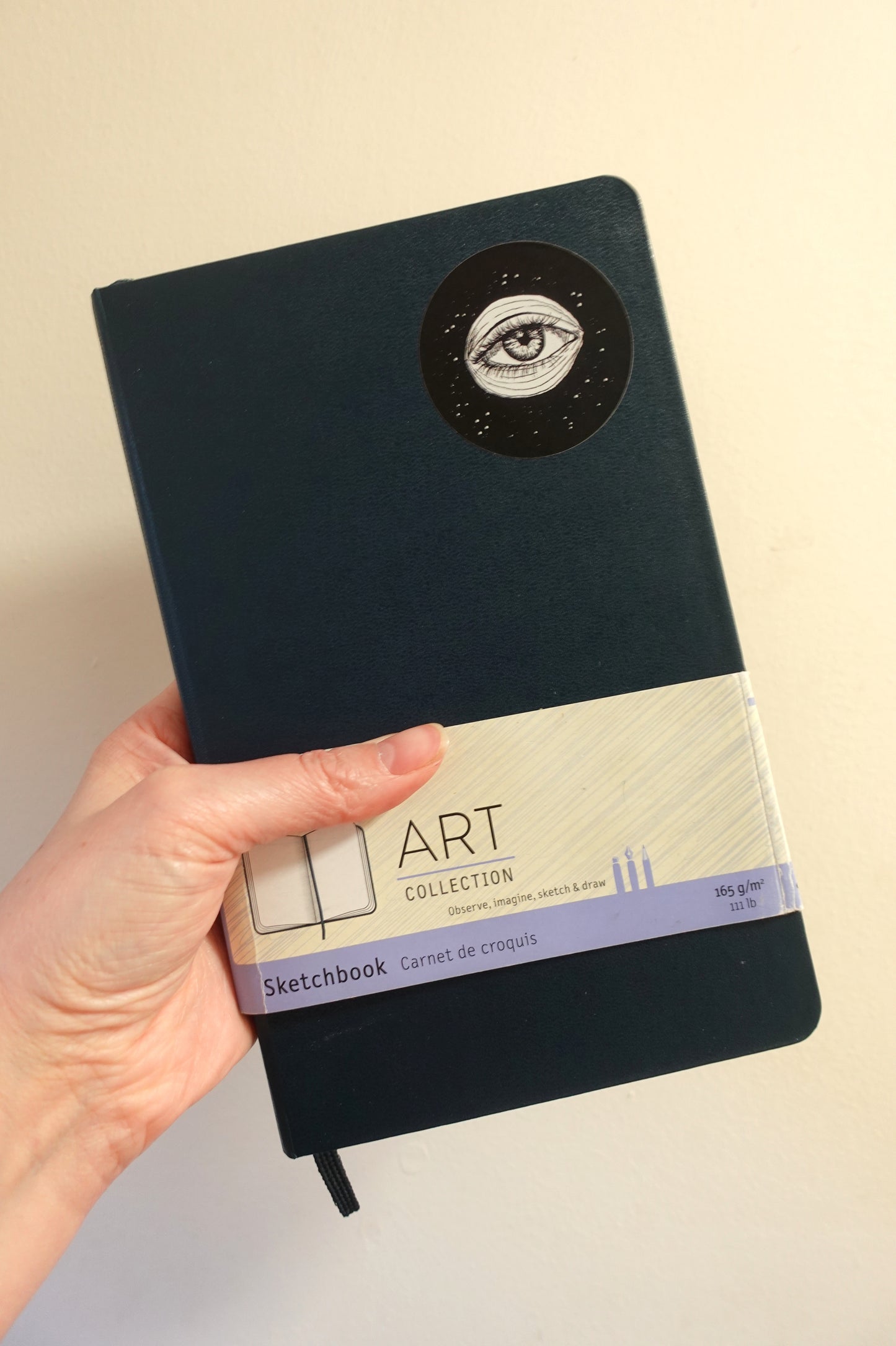 2 Stickers - Drawn Eye