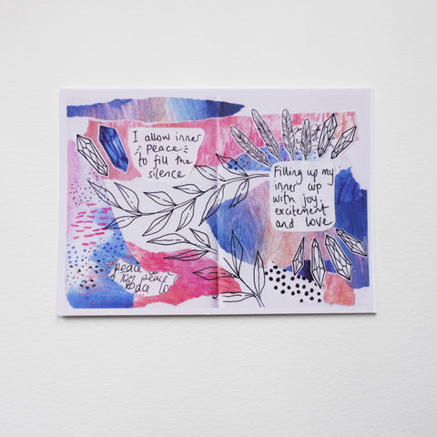 Inner Peace Alter Card - mini print